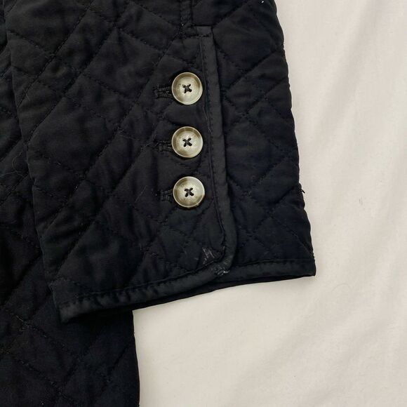Chicos Quilted Jacket Womens 3 XL Black Button Up Pockets Lightweight Classic - Picture 4 of 9